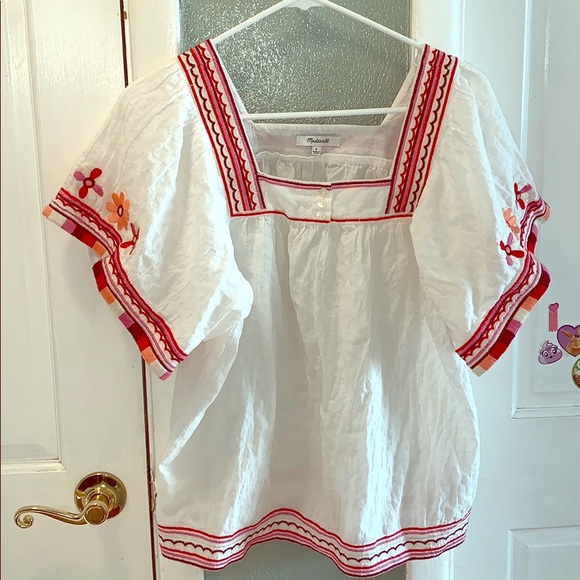 Madewell Embroidered Sandblossom Top - Picture 4 of 6